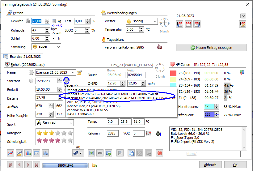 TrainingLab Fit BackUp